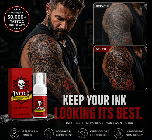 TATTOO AFTERCARE MOISTURIZING SPRAY💥#1 Tattoo Artist Recommended🔥SUMMER SALE 60%