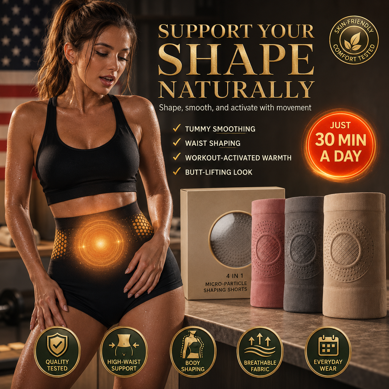 Last Day Promotion 60% OFF⏰ Thermogenic Fat-Burning Sculpting Shorts - Only 30 Minutes Daily, No Gym Needed!